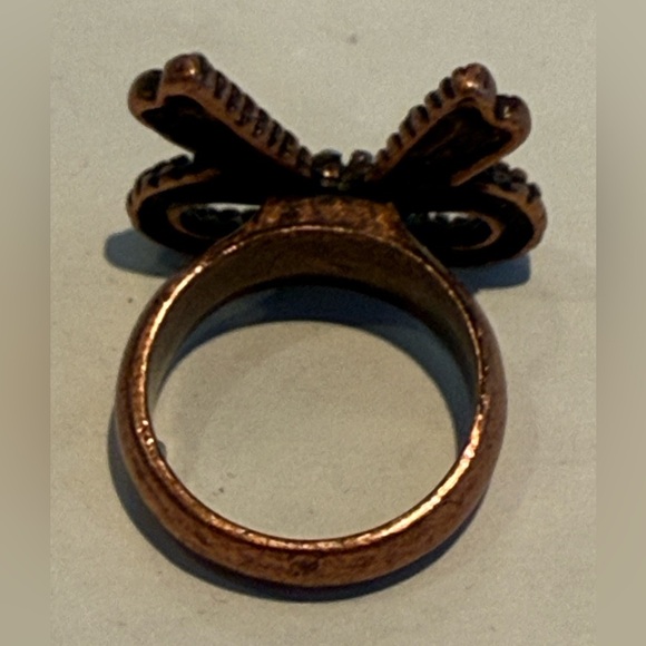 Betsy Johnson Copper-Toned Ring with Crystal Accents - Picture 3 of 4